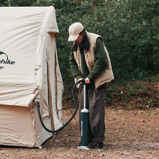 네이처하이크 젠 12.0 코튼 에어 텐트 감성 캐빈 쉘터 패밀리 캠핑 면혼방