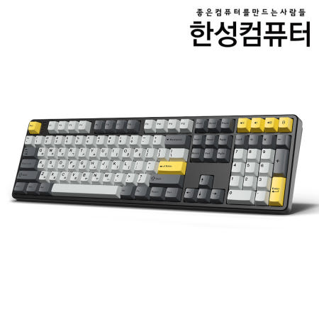 한성컴퓨터 GK798PRO 유무선 블루투스 기계식 키보드 스페이스블랙 에그스톤 도각(적축) 45g