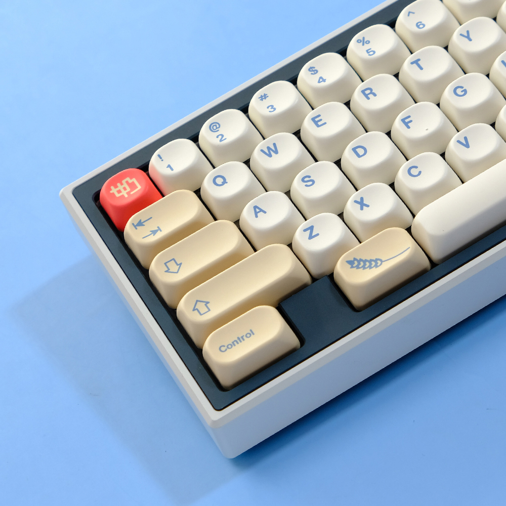 소이밀크 두유키캡 염료승화 MOA 영문 PBT 1.7mm 기계식키보드 AULA 독거미 앱코