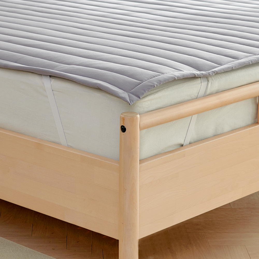 라몬떼 스테이 고정밴드 침대 패드 그레이, Q(퀸)