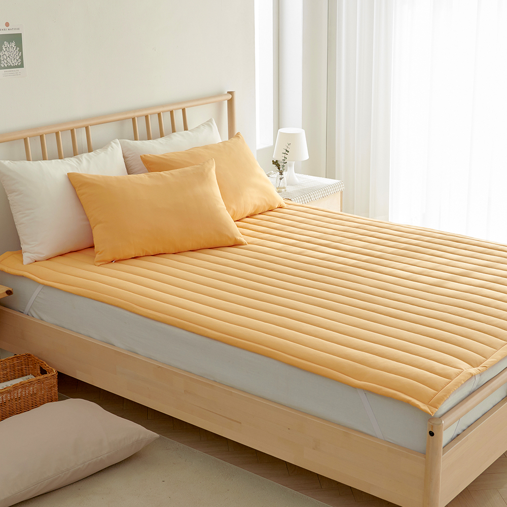 라몬떼 스테이 고정밴드 침대 패드 허니 머스터드, Q(퀸)