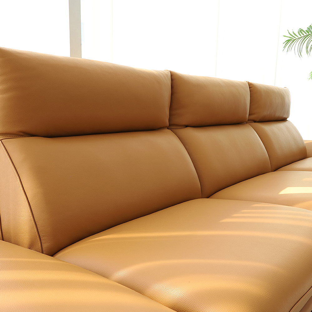 국내제작 더스틴 전체 이태리 천연가죽 면피 소파 5인 6인쇼파 코너형가죽쇼파 CL522