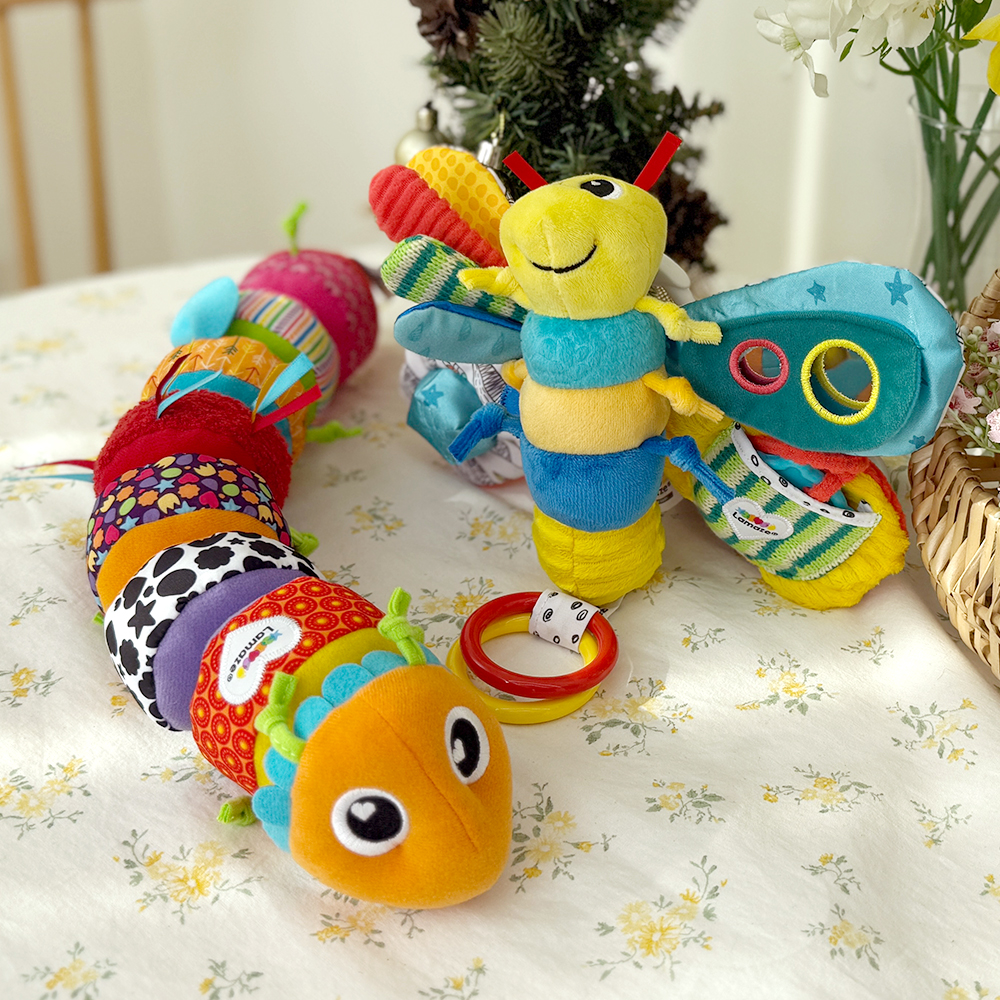 라마즈 나비&애벌레 선물 세트 신생아 출산 백일 돌 인형 아기 장난감