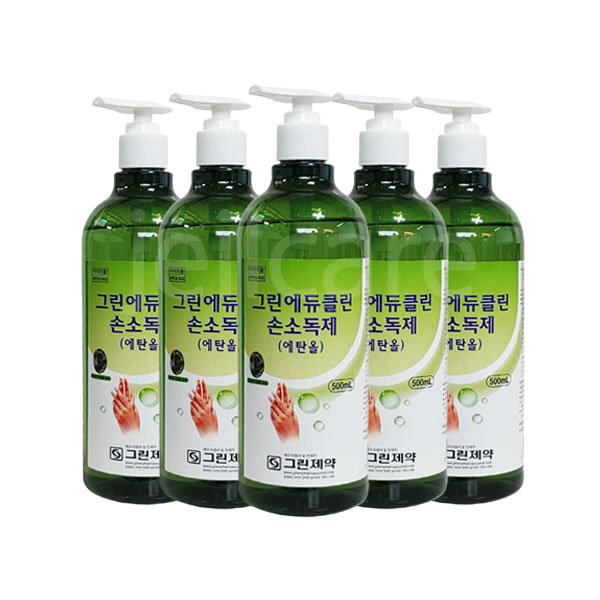 그린에듀클린 손소독제 500ml 5병 /에탄올 : 네오포워드