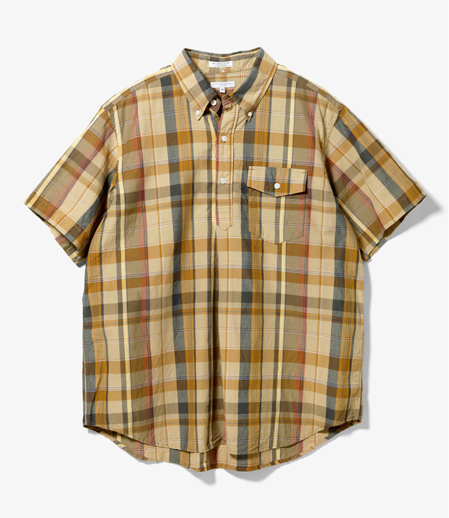 [국내배송] 엔지니어드가먼츠 Popover BD 셔츠 - Madras Plaid QT014 - 상세 이미지 2