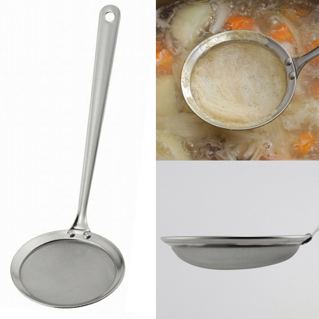 일본 스텐 국자 미세거름망 거품국자 거품건지기 뜰채 제품 이미지