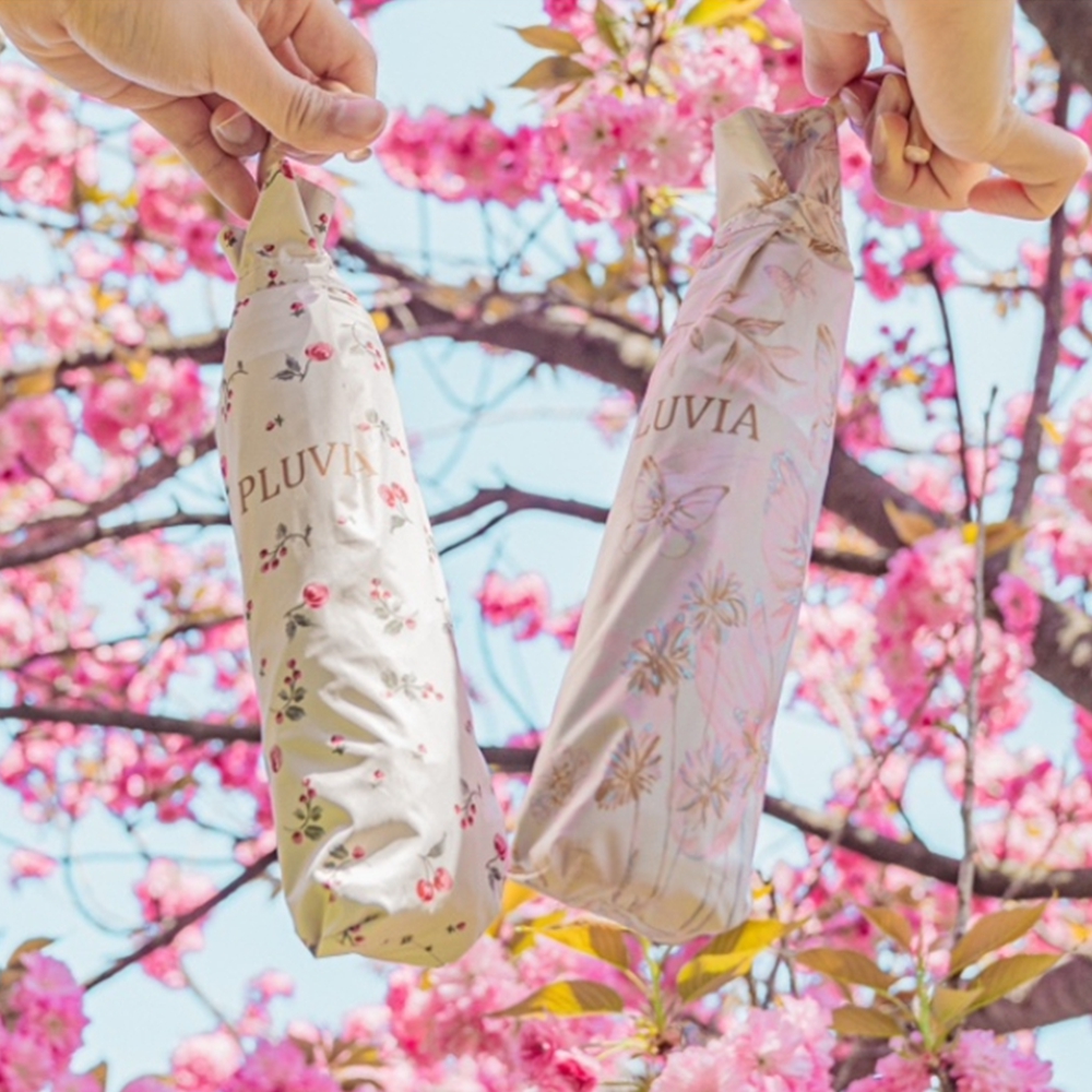 플루비아 양산 초경량 자외선차단 UV 암막 미니 우양산 2color