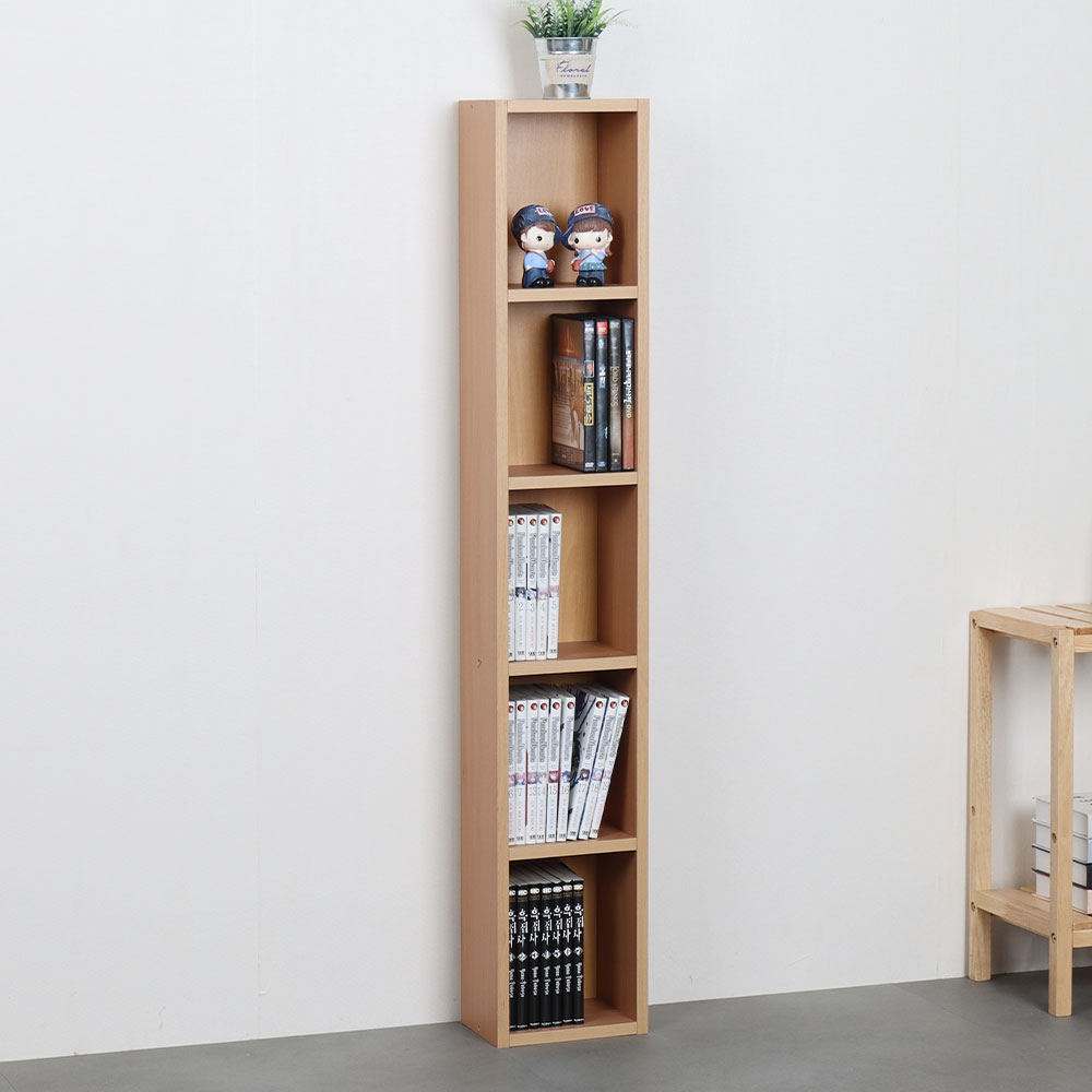 타워형 틈새 DVD수납장 200x150x1170mm, 5단, 레드 - 상세 이미지 2