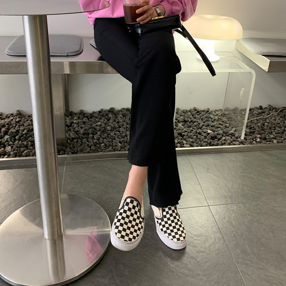 네레츠 주름 세미 부츠컷 밴딩 팬츠 - 상세 이미지 3