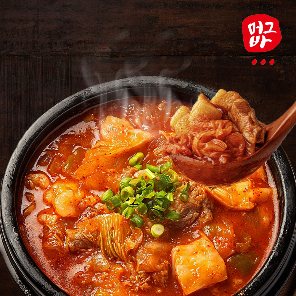 묵은지 돼지 김치찌개 가정식 혼밥 간편식 밀키트 매콤한맛, 500g, 5개 - 상품 이미지
