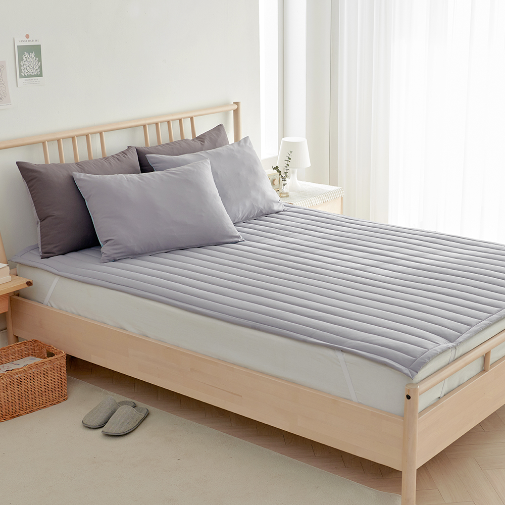 라몬떼 스테이 고정밴드 침대 패드 그레이, Q(퀸)