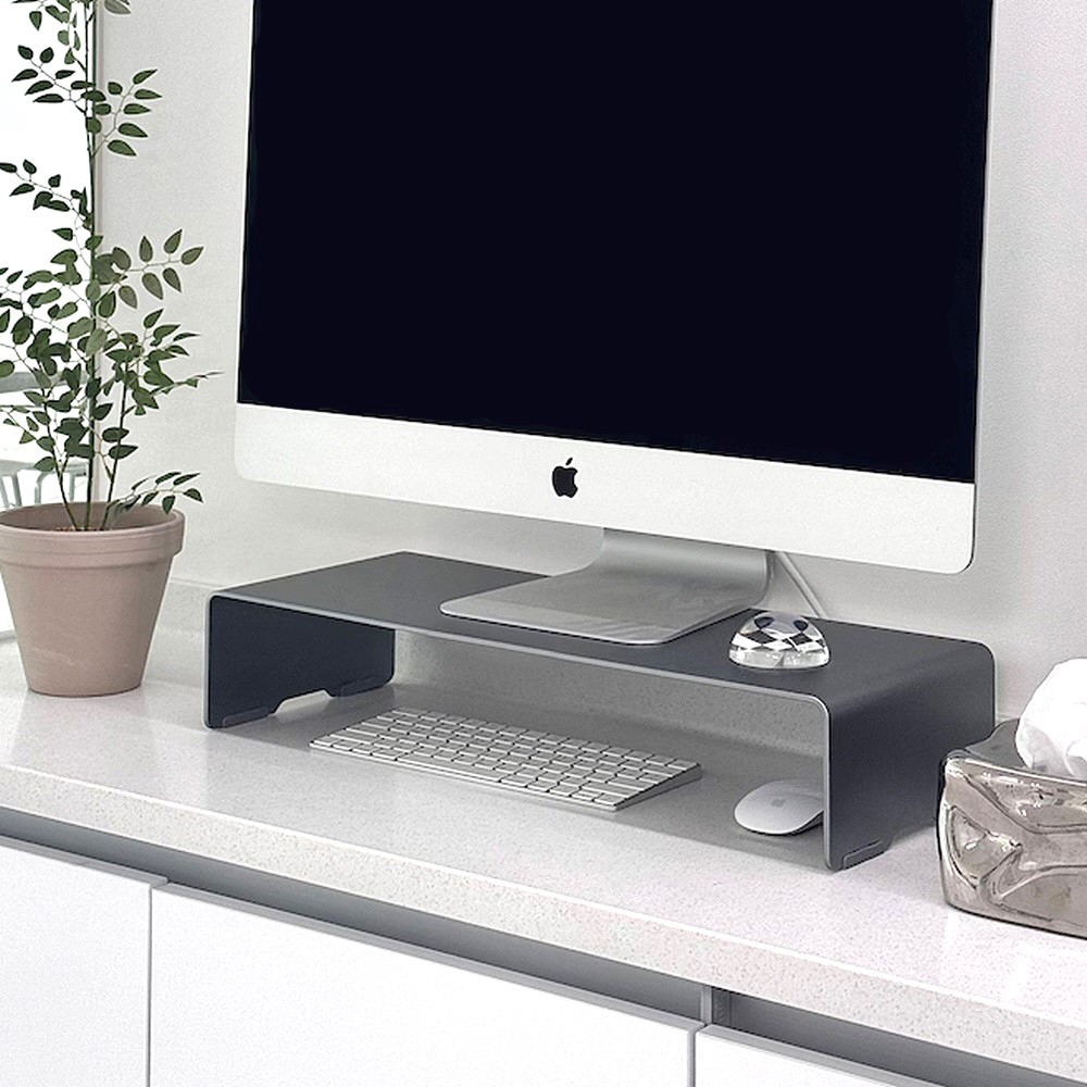 일렉싱크 알루미늄 높은 아이맥 모니터 받침대 470mm, 스페이스그레이