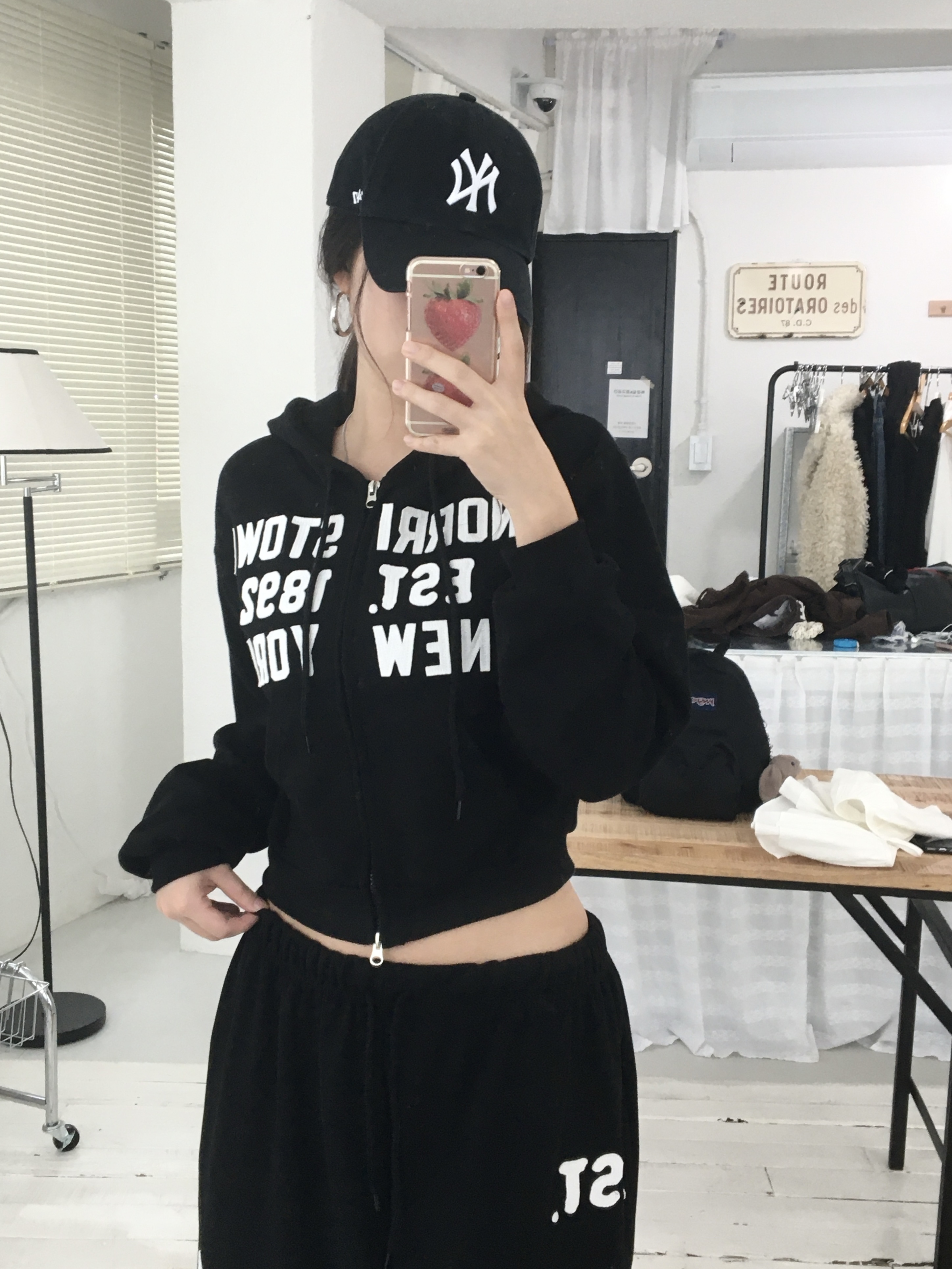[pants/골반볼륨핏] 패치 롱 와이드 트레이닝팬츠 트레이닝셋업 세트 (3col) 상세 이미지 21