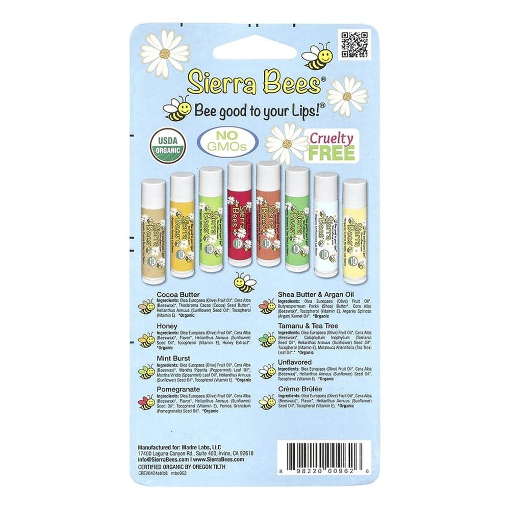 시에라비즈 립밤 각 4.25g 콤보팩 8개입 SIERRA BEES : lemonelle