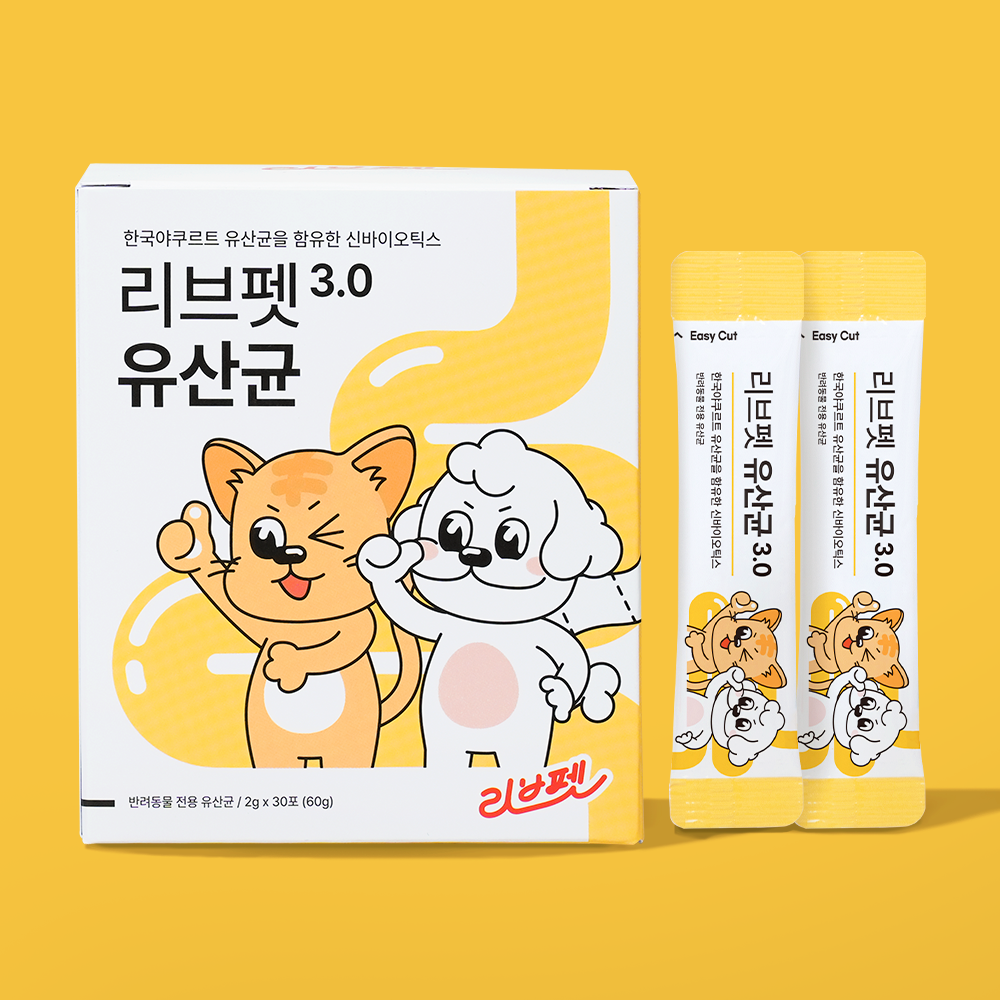 리브펫 유산균 고양이 프로바이오틱스 스틱포 60g 30포, 1개