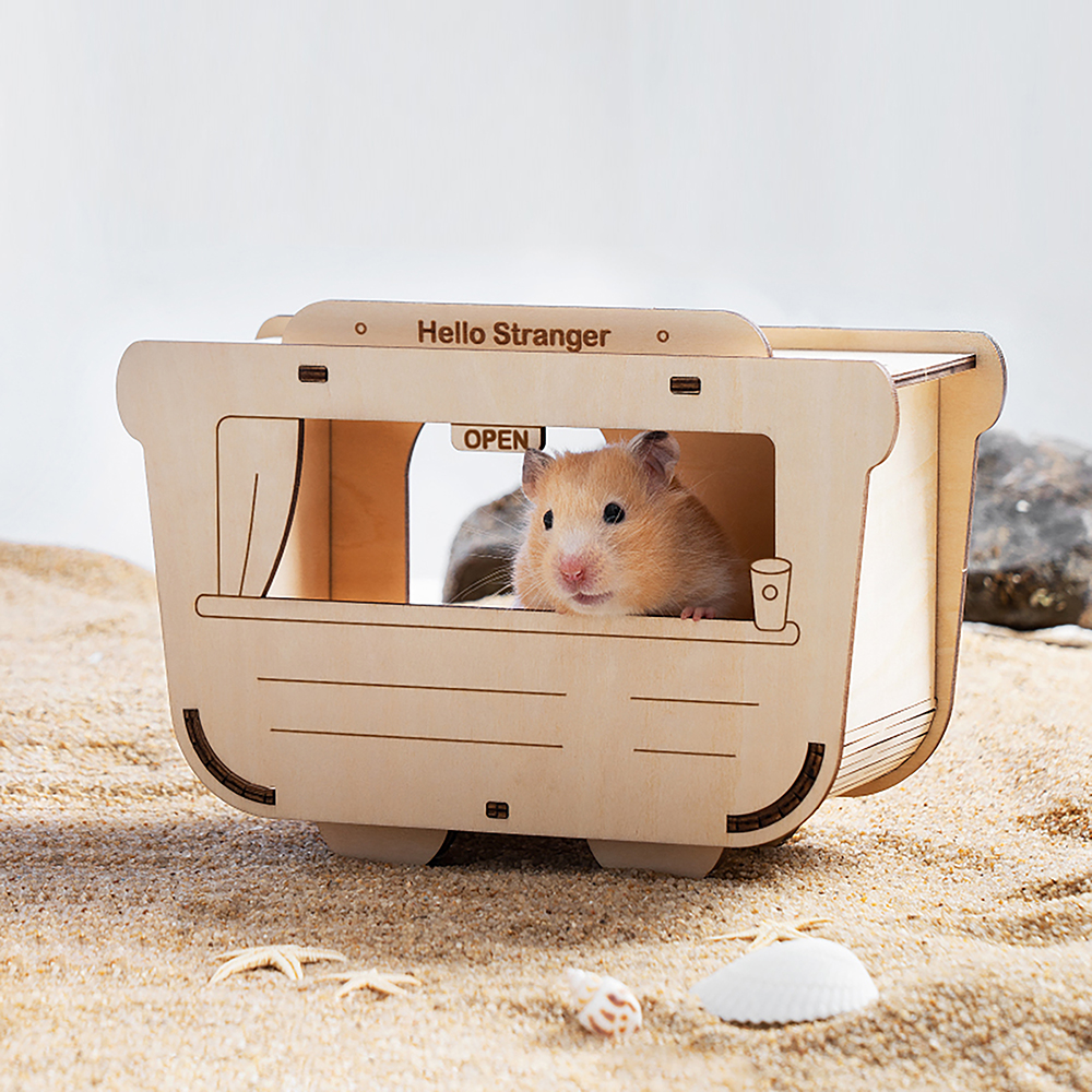 [감성 끝판왕] 햄스터 집 케이지 카페 숨숨집 은신처 꾸미기