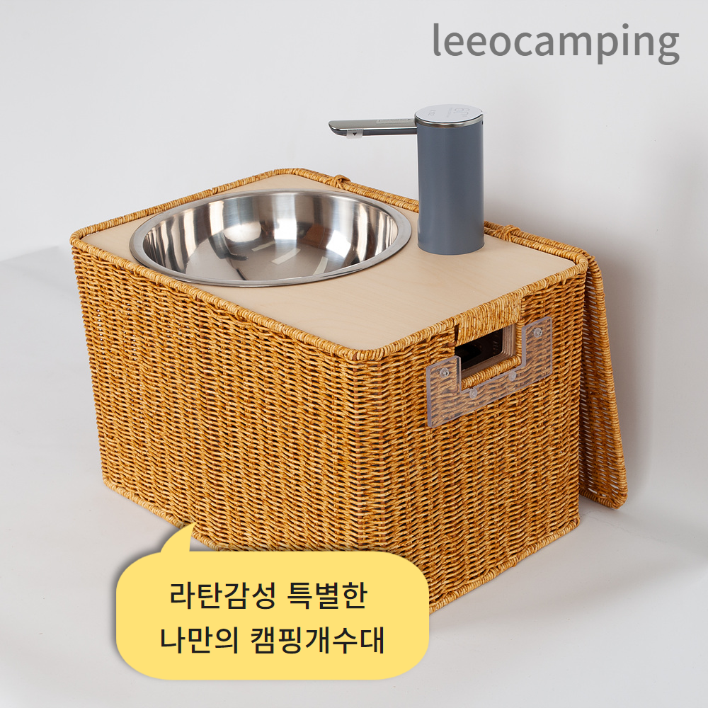 라탄감성 차박개수대 캠핑싱크대 캠핑세면대 - 상세 이미지 2