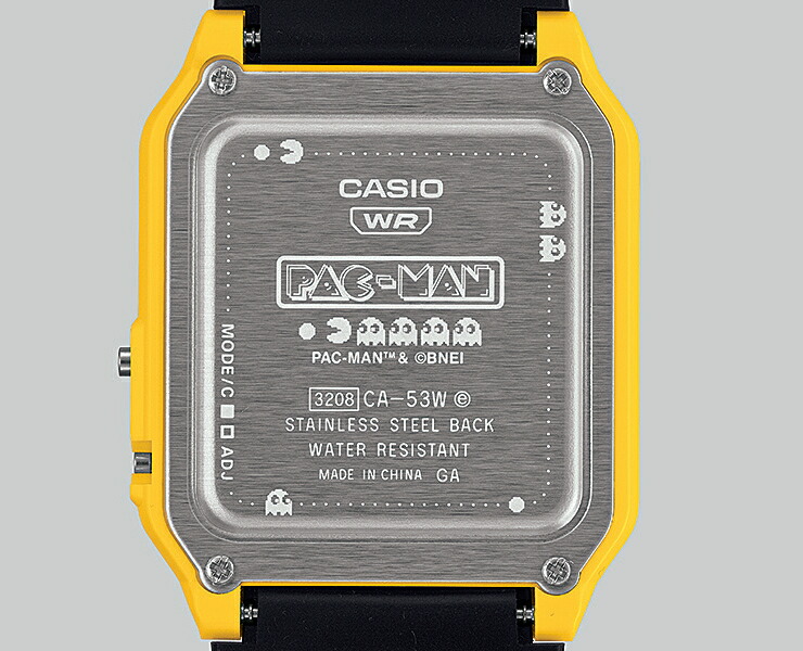 카시오 팩맨 콜라보 남성 손목시계 CA-53 WPC-1