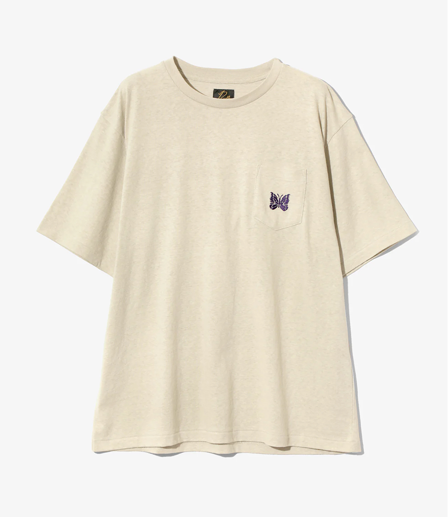 니들스 S/S Papillon 코튼 져지 엠블럼 포켓 티셔츠 QV357 - 상세 이미지 2
