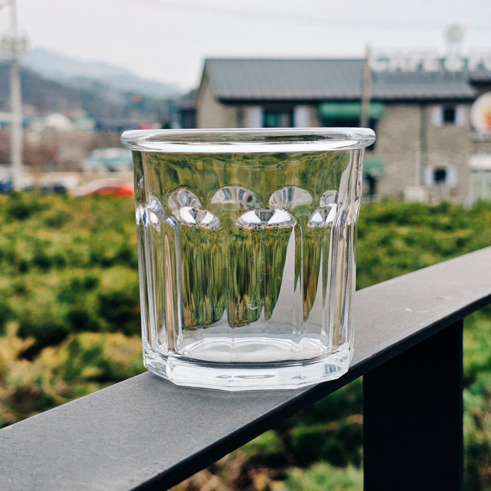 엘솜 하이볼잔 맥주잔 온더락 강화유리 카페유리컵 310ml, 1개 - 메인 이미지