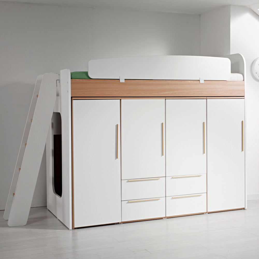 동서가구 컨셉트MU-E128 수납형계단 벙커침대 옷장4세트 DF903039