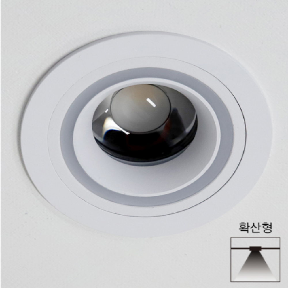 KS인증 LED COB 7.5CM(3인치) 다운라이트 매립등 매입등 8W, 전구색/확산형 - 상세 이미지 2