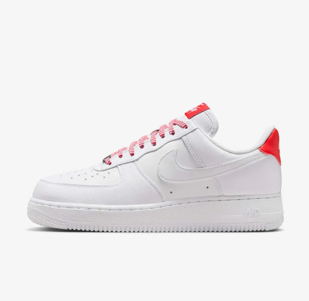 국내매장판 나이키 에어 포스 1 로우 화이트 하바네로 레드 D4 IB7167-103