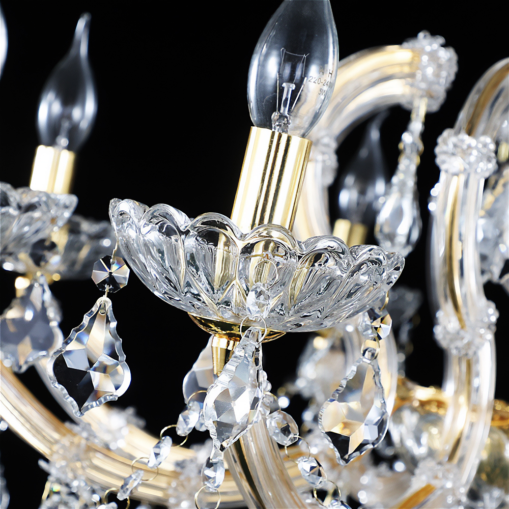 샹들리에 조명 샹드리에 대형 거실 크리스탈 샹제리제 15등 골드