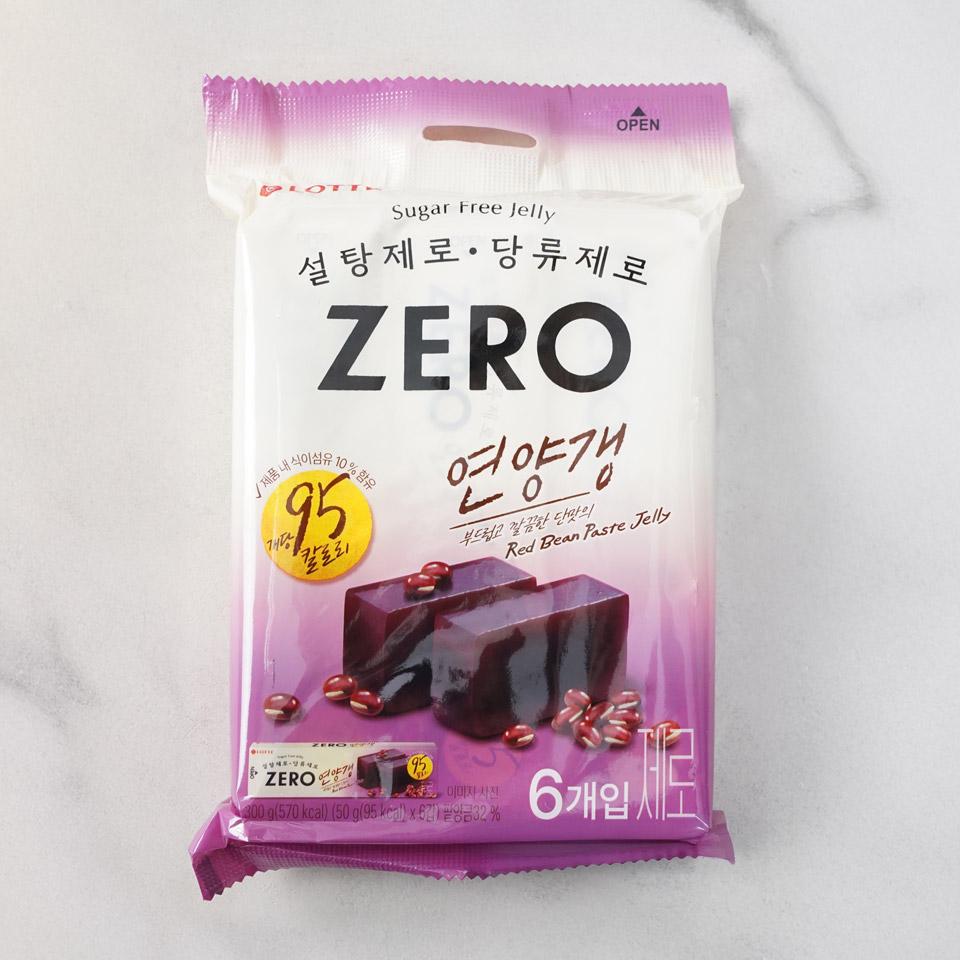 메가마트 롯데웰푸드 ZERO 연양갱 팥 6번들 300g - 상품 이미지
