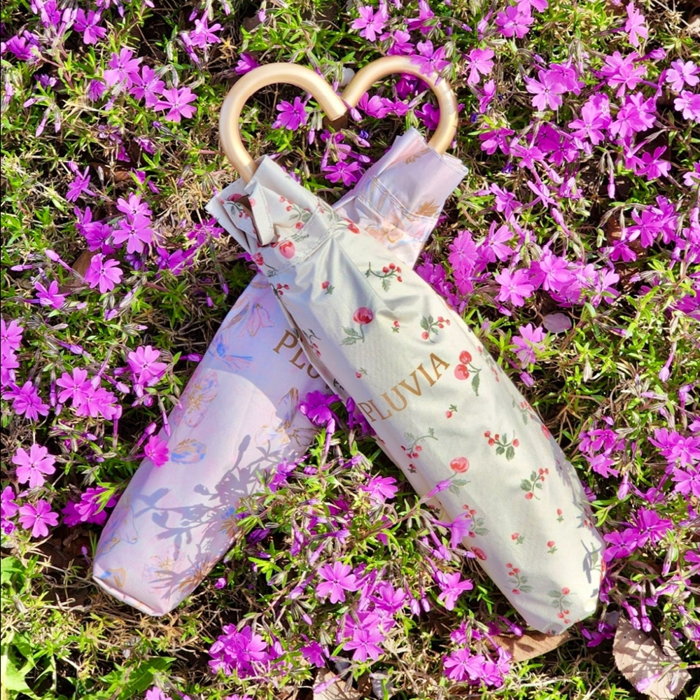 플루비아 양산 초경량 자외선차단 UV 암막 미니 우양산 2color