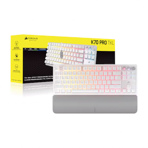 [국내정품] 커세어 K70 PRO TKL MGX 래피드트리거 게이밍 기계식 키보드 화이트, 마그네틱 자석축 - 상세 이미지 4
