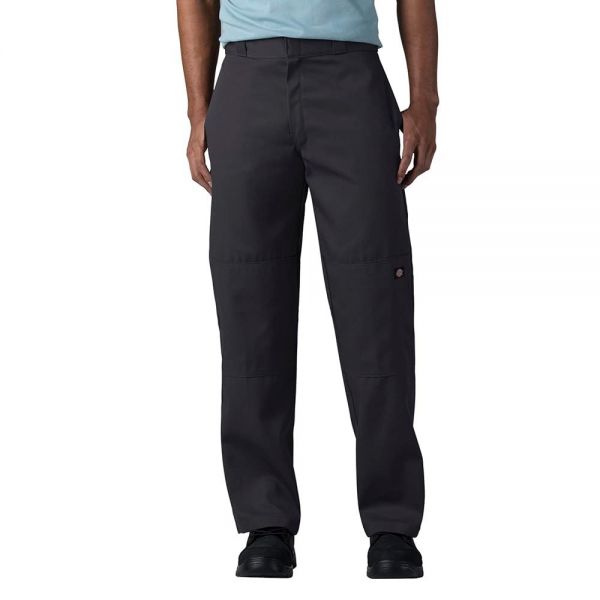 Dickies 디키즈 루즈핏 더블니 워크바지 팬츠 블랙 31W x 32L Black : 정품브랜드몰 플랜이