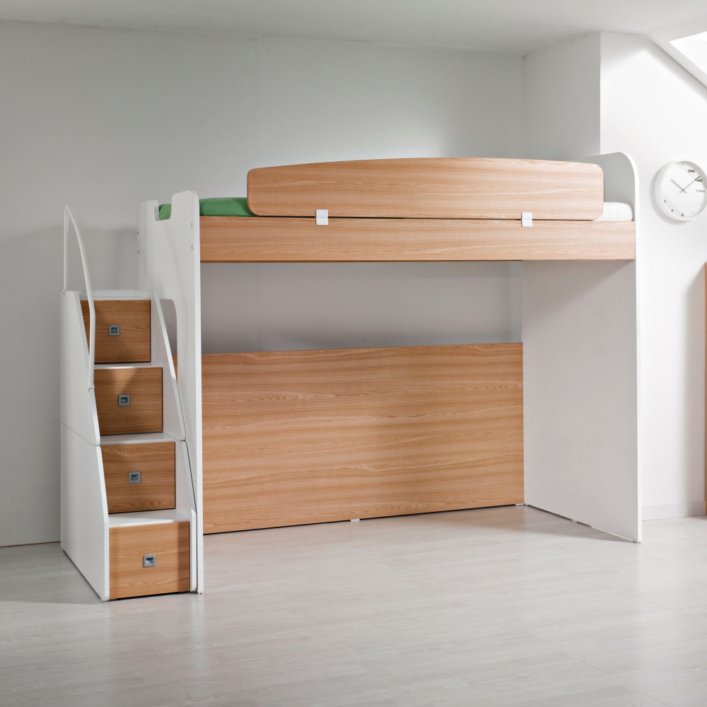 동서가구 컨셉트MU-E120 베이직 수납형계단 벙커침대 DF903046