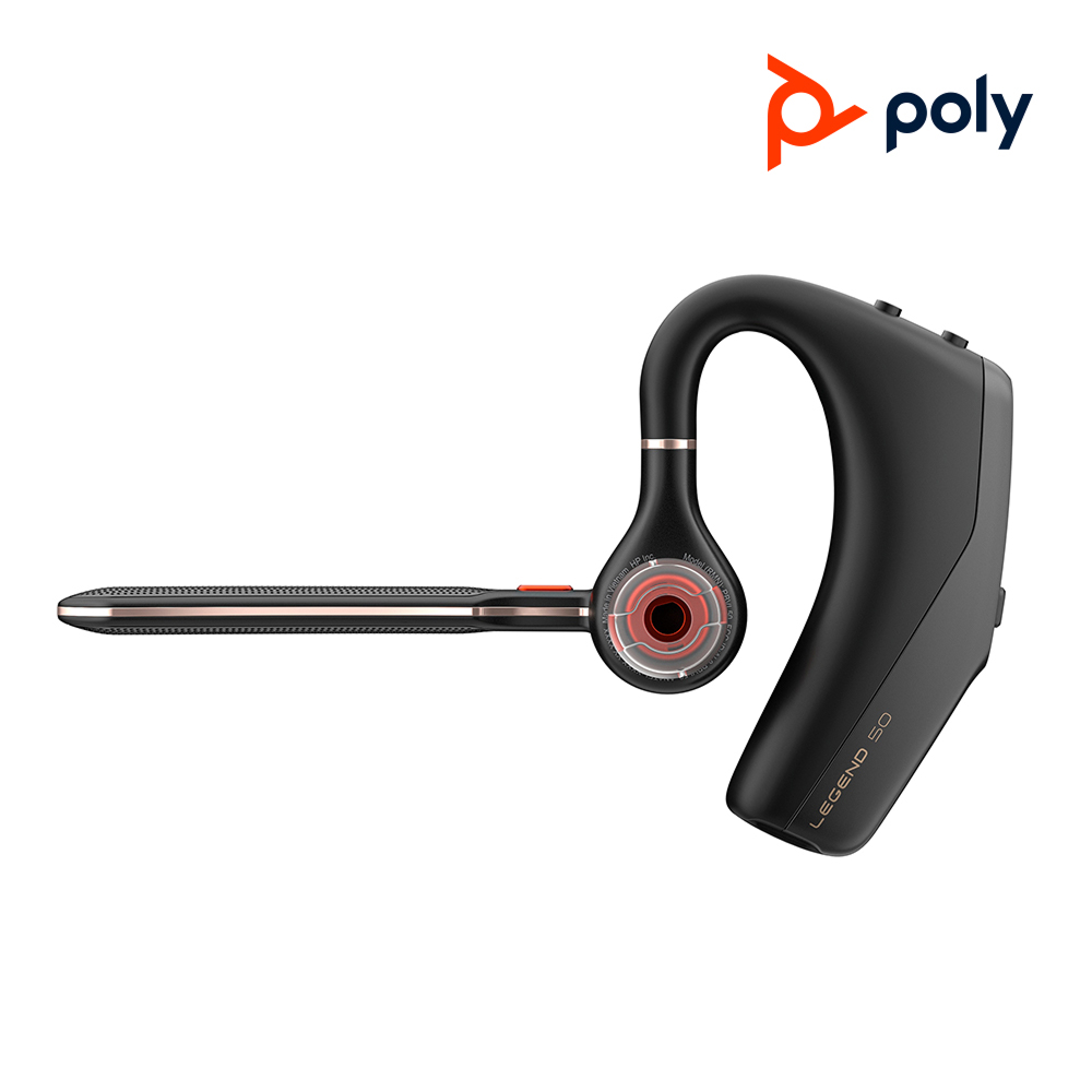 폴리 플랜트로닉스 보이저 레전드 50 업무용 통화용 귀걸이형 무선 모노 블루투스 이어폰