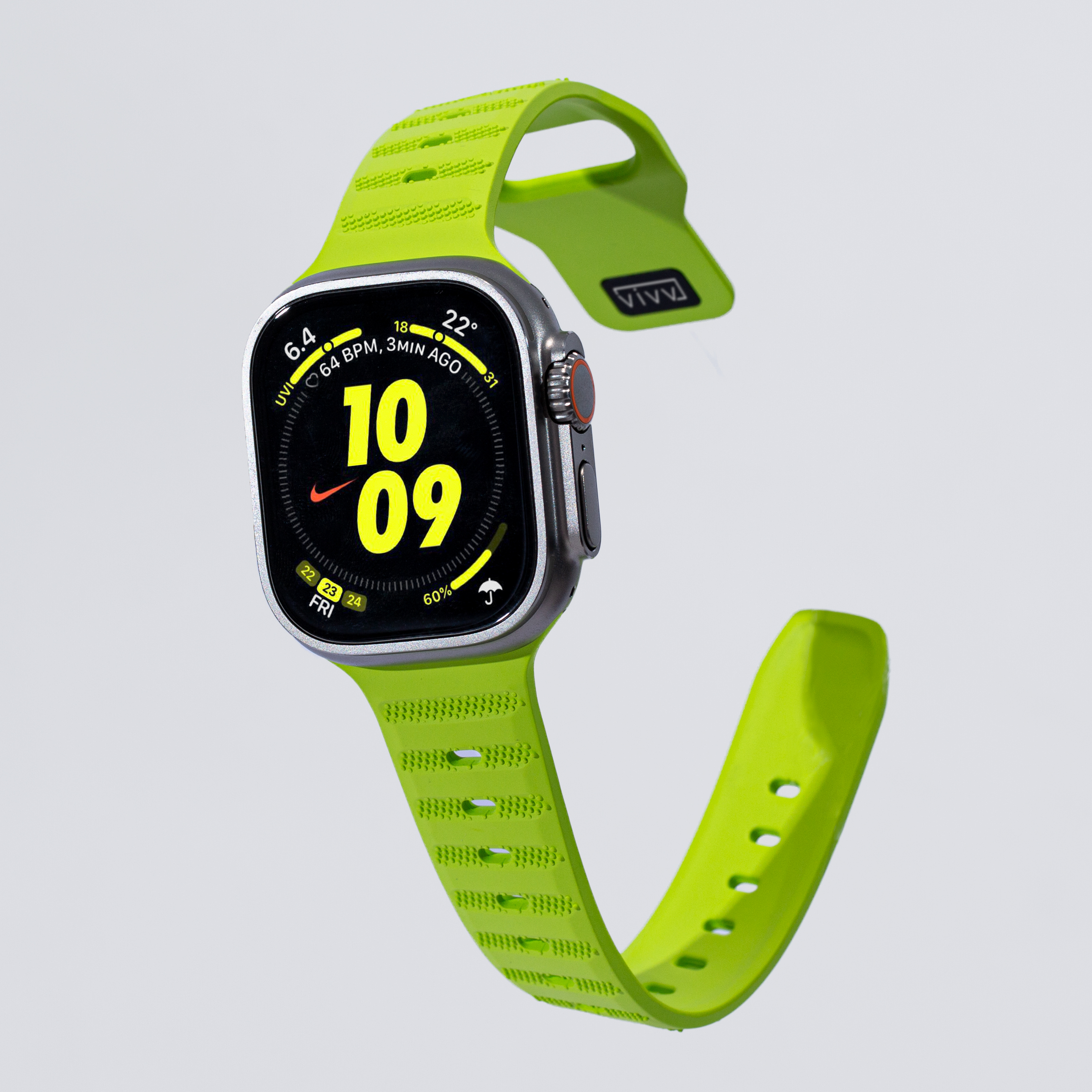 애플워치 스포츠 스트랩 실리콘 밴드 운동 울트라 애플워치10 8 7 se 2 줄 불소고무