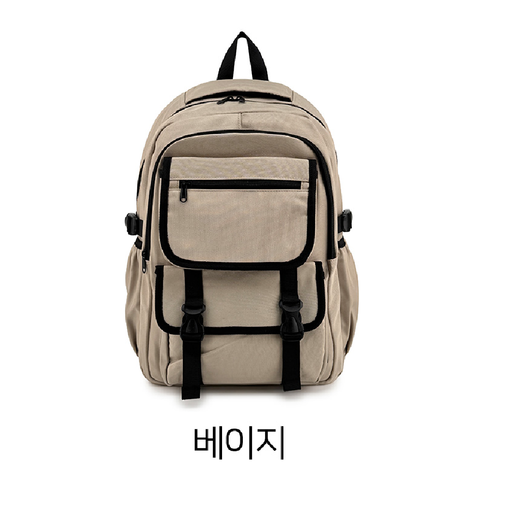 중 고등학생 남학생 여학생 백팩 여중생 여고생 책가방 대학생 엄마 외출 여행 앞포켓 백팩 - 상세 이미지 3