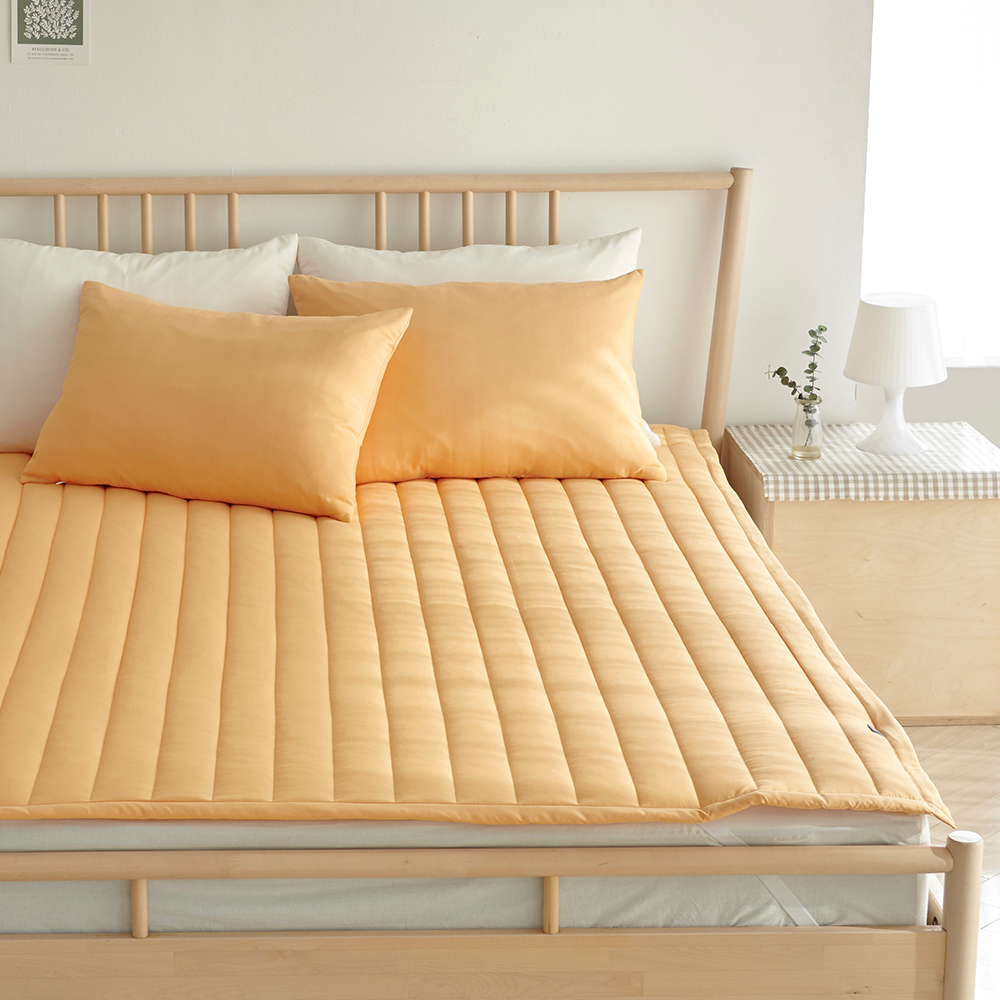 라몬떼 스테이 고정밴드 침대 패드 허니 머스터드, Q(퀸)