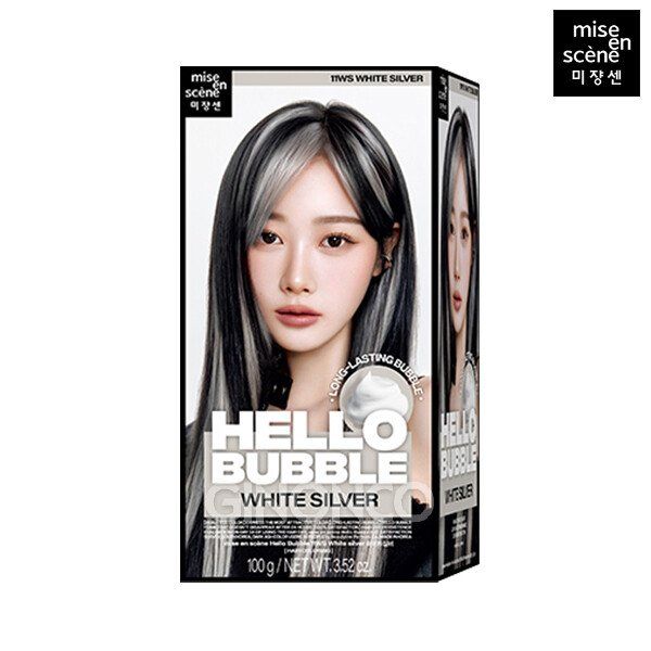 미쟝센 미쟝센 뉴 헬로버블 11WS 화이트실버 염색약 애쉬 저자극 새치 셀프 : 사마천상점