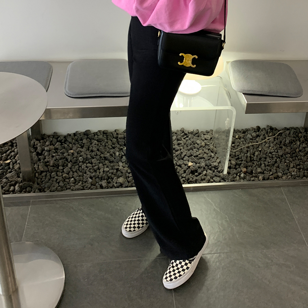 네레츠 주름 세미 부츠컷 밴딩 팬츠 - 상세 이미지 5