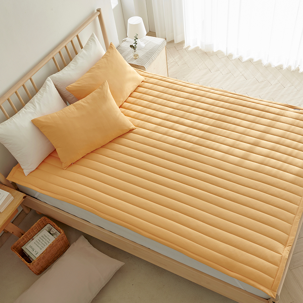 라몬떼 스테이 고정밴드 침대 패드 허니 머스터드, Q(퀸)