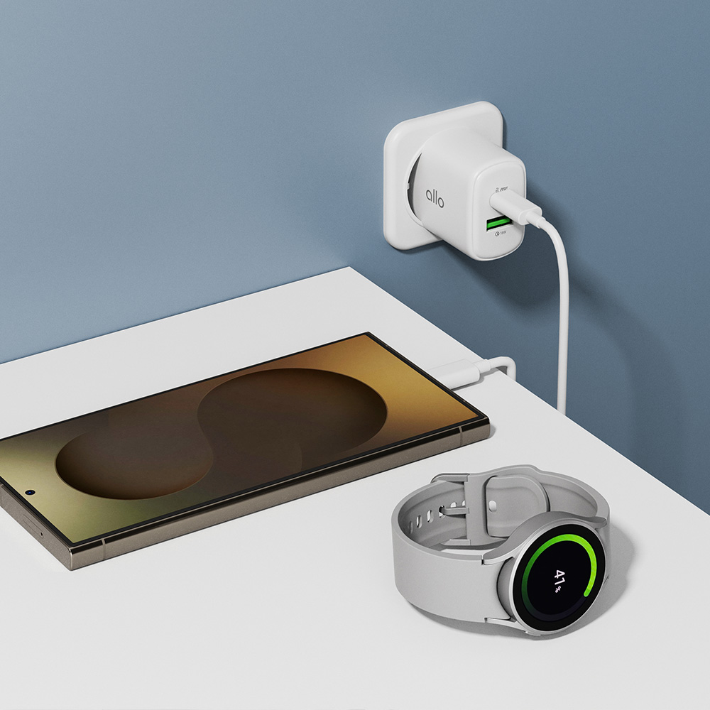 알로코리아 라이트 GaN 25W 갤럭시 아이폰 초고속 멀티 충전기 어댑터 UC225GPD