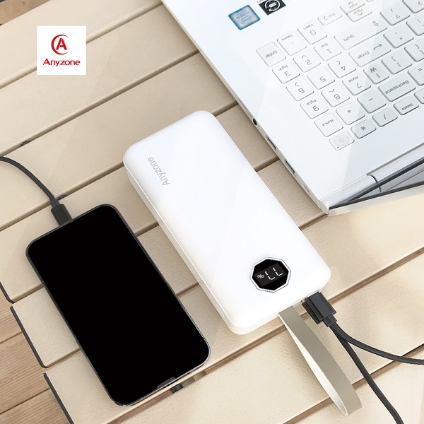 애니존 PD + QC3.0 휴태용 보조배터리 30000mAh LED조명 - 상세 이미지 5