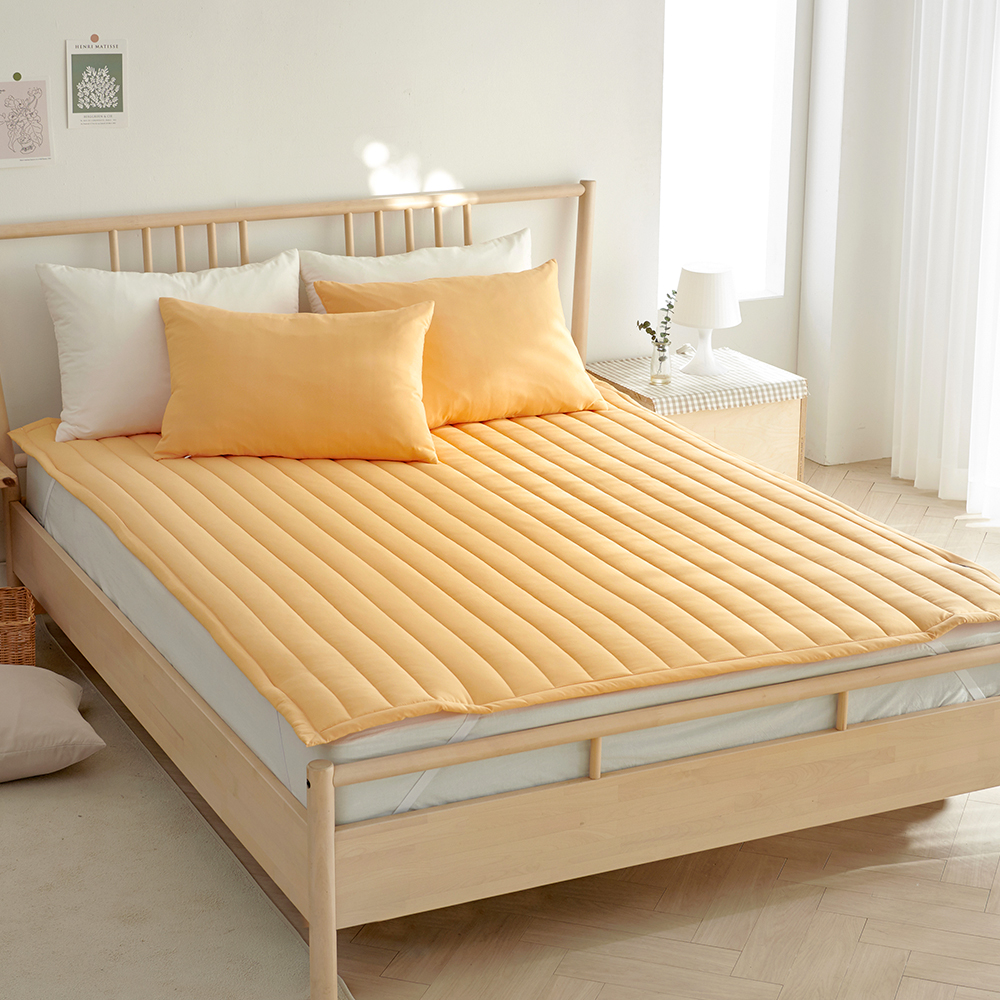 라몬떼 스테이 고정밴드 침대 패드 허니 머스터드, Q(퀸)