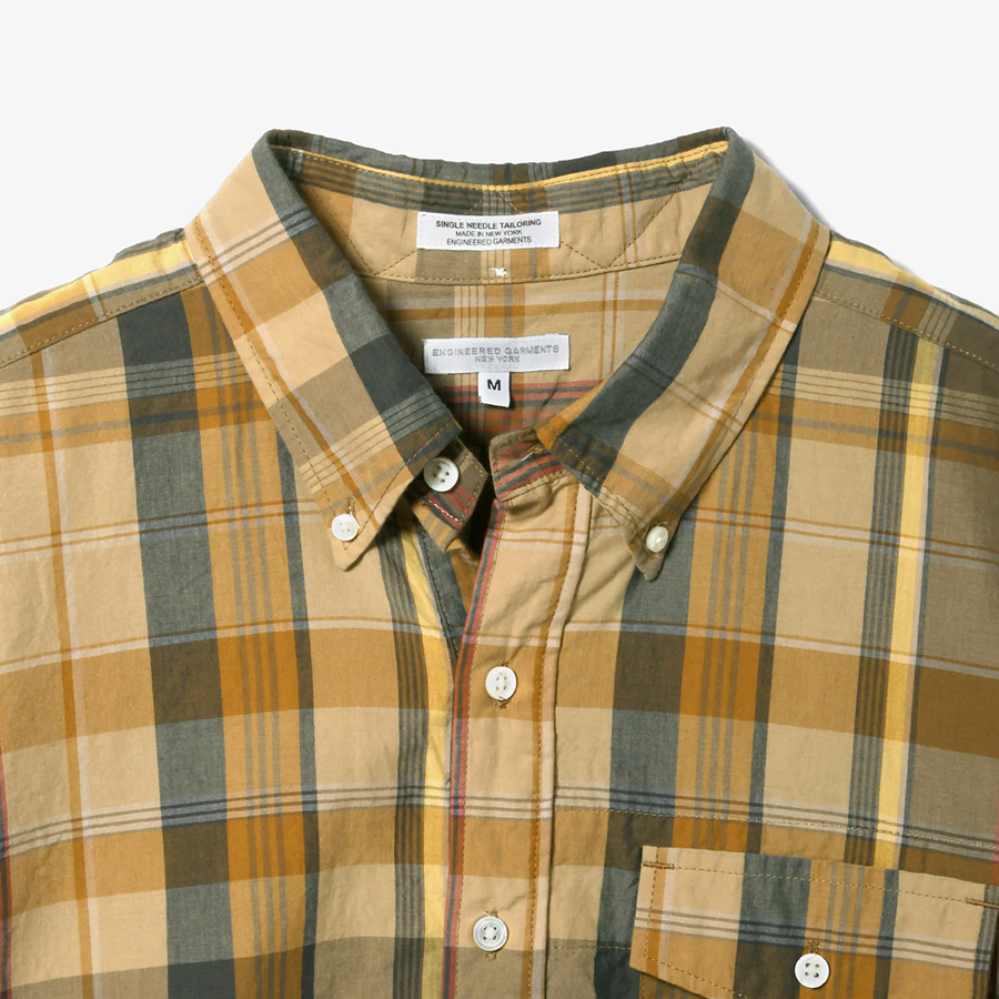 [국내배송] 엔지니어드가먼츠 Popover BD 셔츠 - Madras Plaid QT014 - 상세 이미지 4