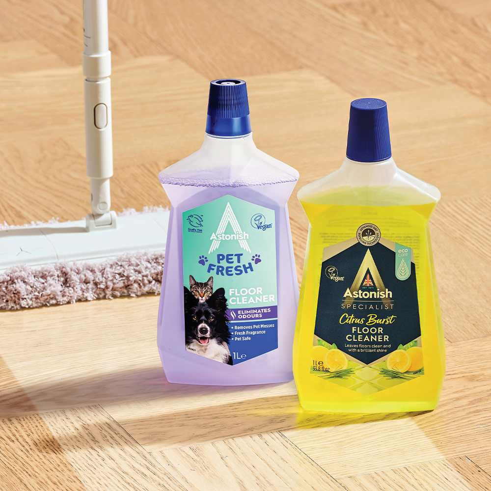 [본사] 아스토니쉬 펫프레시 바닥클리너 1L+ 바닥클리너 1L (향선택) 오염방지 광택 물걸레 청소 제품 이미지