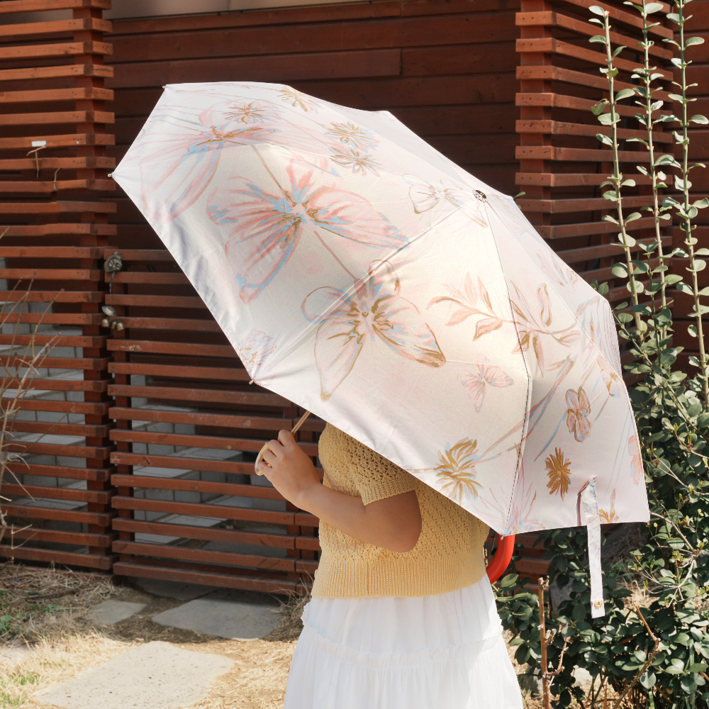 플루비아 양산 초경량 자외선차단 UV 암막 미니 우양산 2color