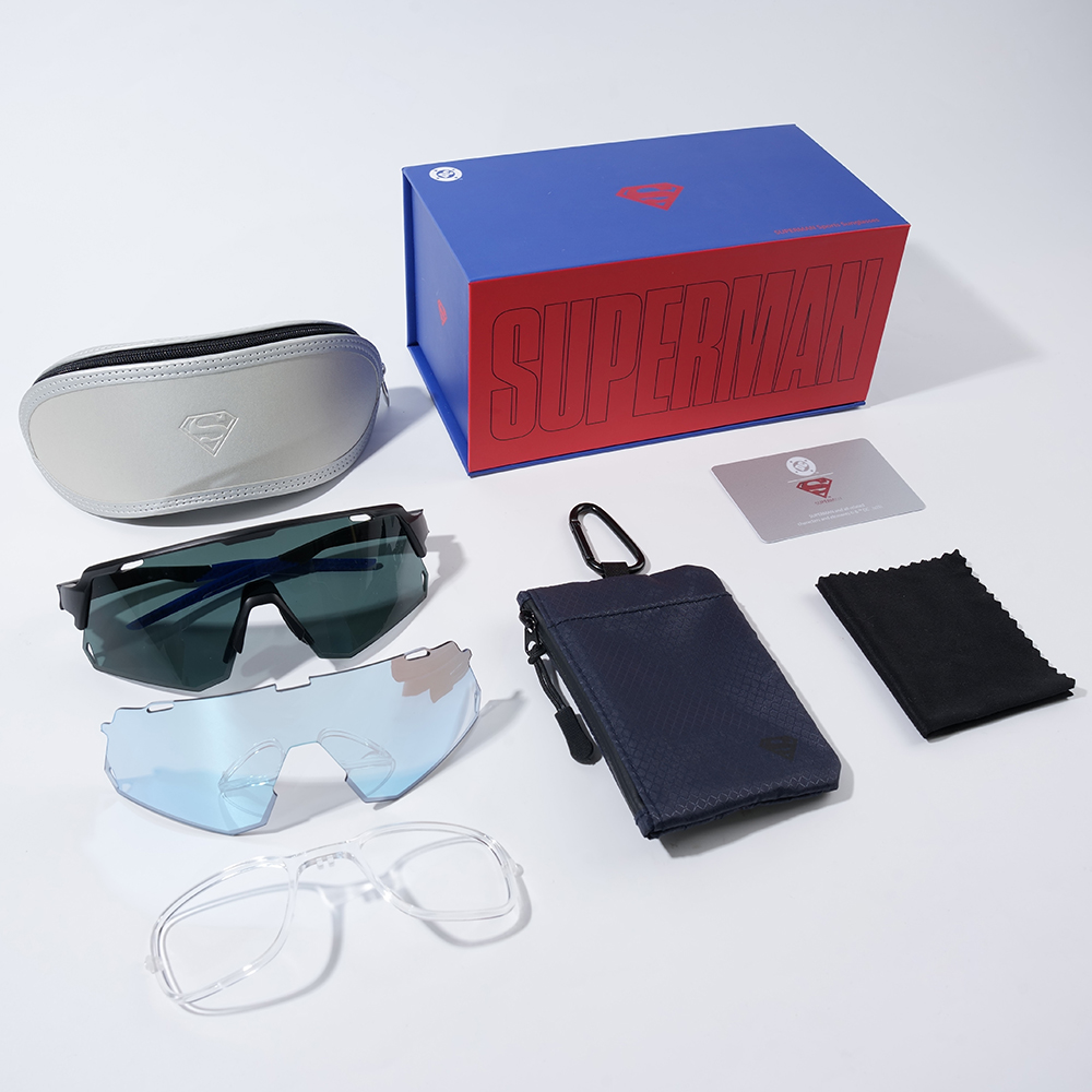 톰디어 슈퍼맨 공식라이선스 러닝 골프 자전거 고글 스포츠 선글라스