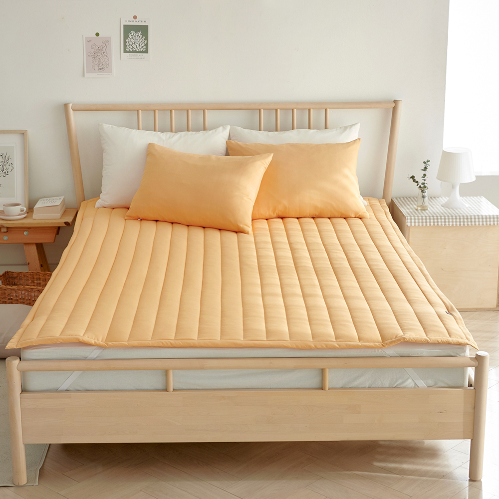 라몬떼 스테이 고정밴드 침대 패드 허니 머스터드, Q(퀸)