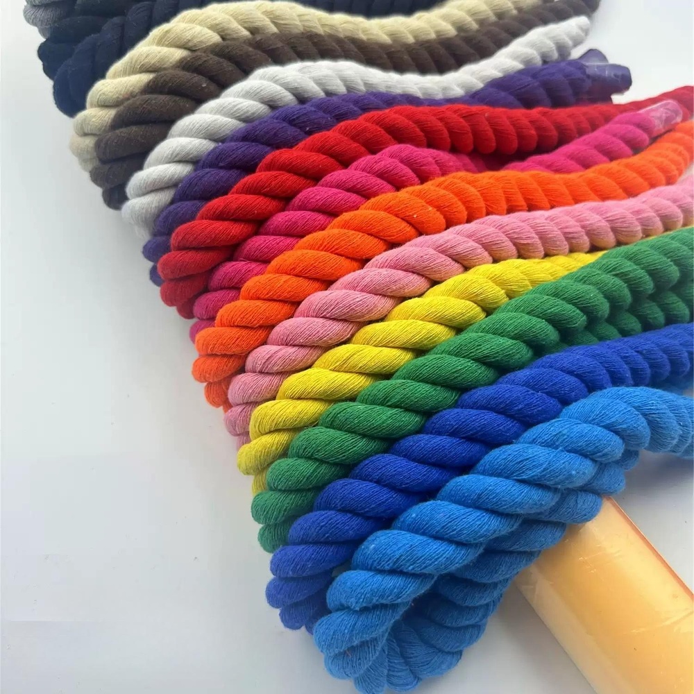 색깔 로프 두꺼운 꽈배기 고정 끈 다용도 밧줄 20mm 레이크블루 20MM 5m - 상품 이미지