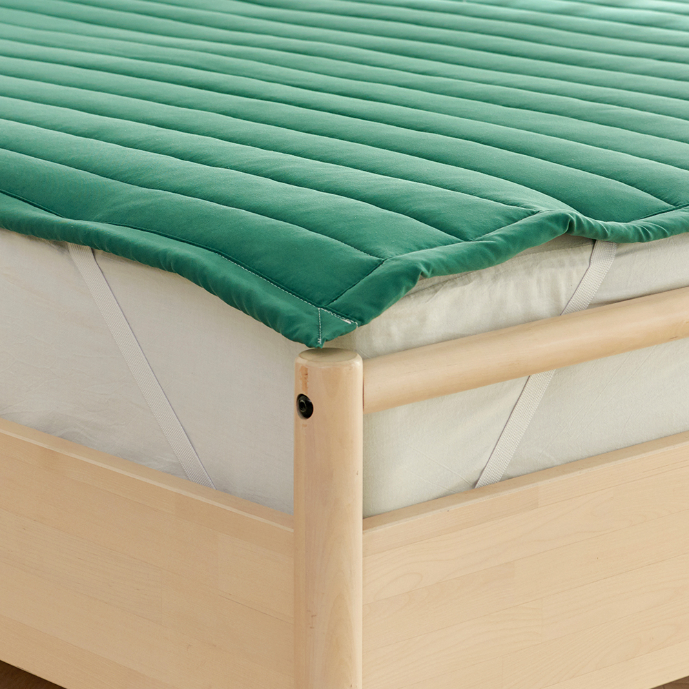 라몬떼 스테이 고정밴드 침대 패드 딥그린, SS(슈퍼싱글)
